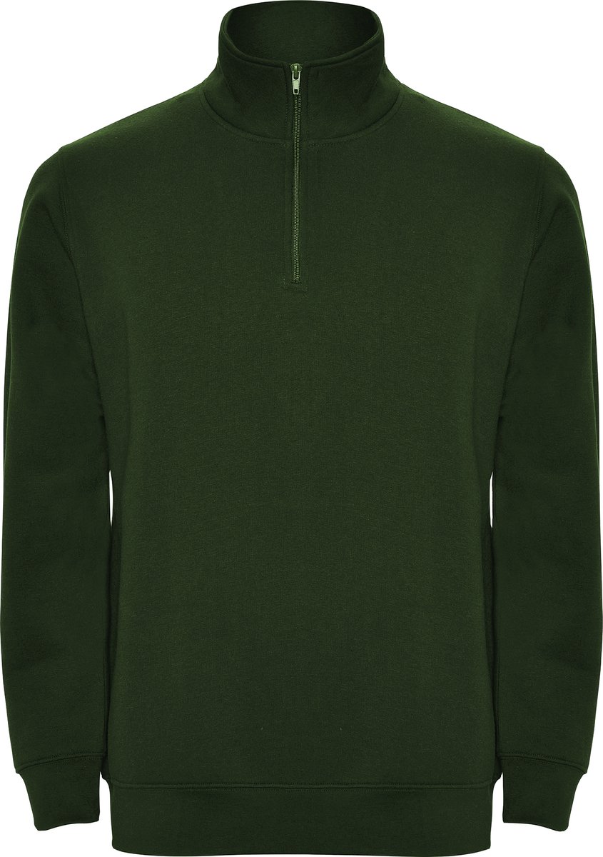 Fles Groene sweater met halve rits model Aneto merk Roly