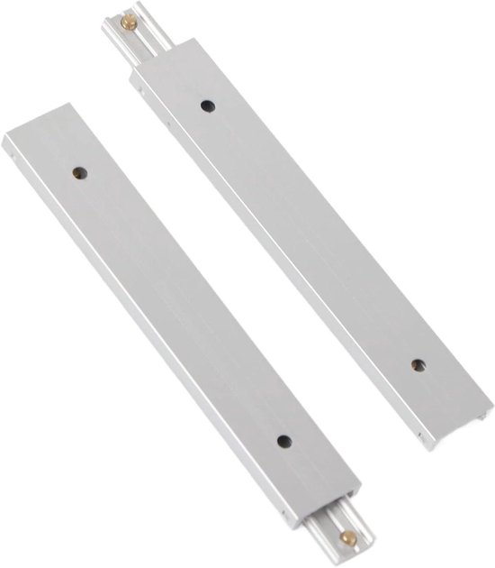 Geleide rails 16 mm voor ladekast - Mini Aluminium - Glad - 100 mm | bol