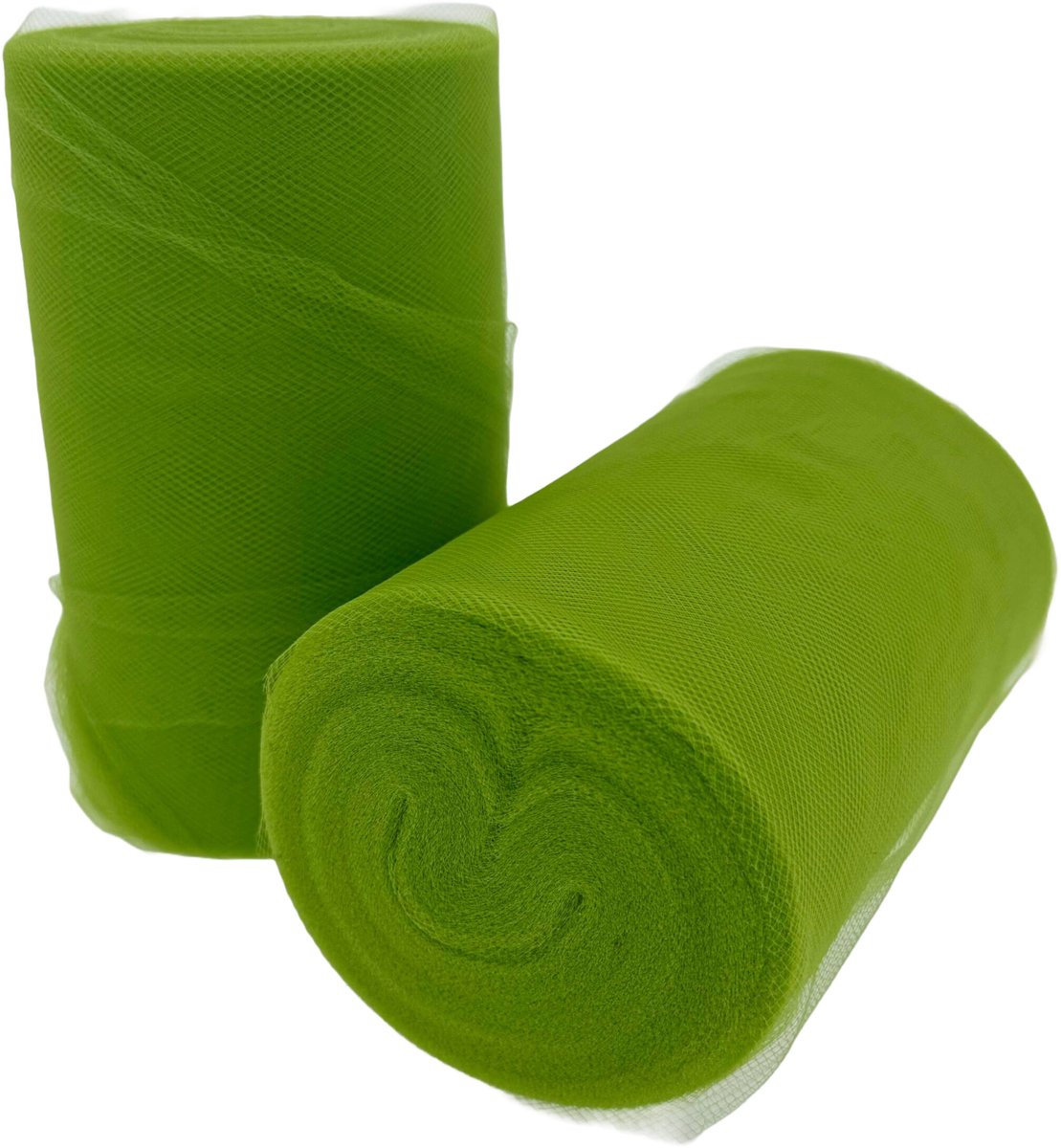 Lime groene tule op rol - 91 meter