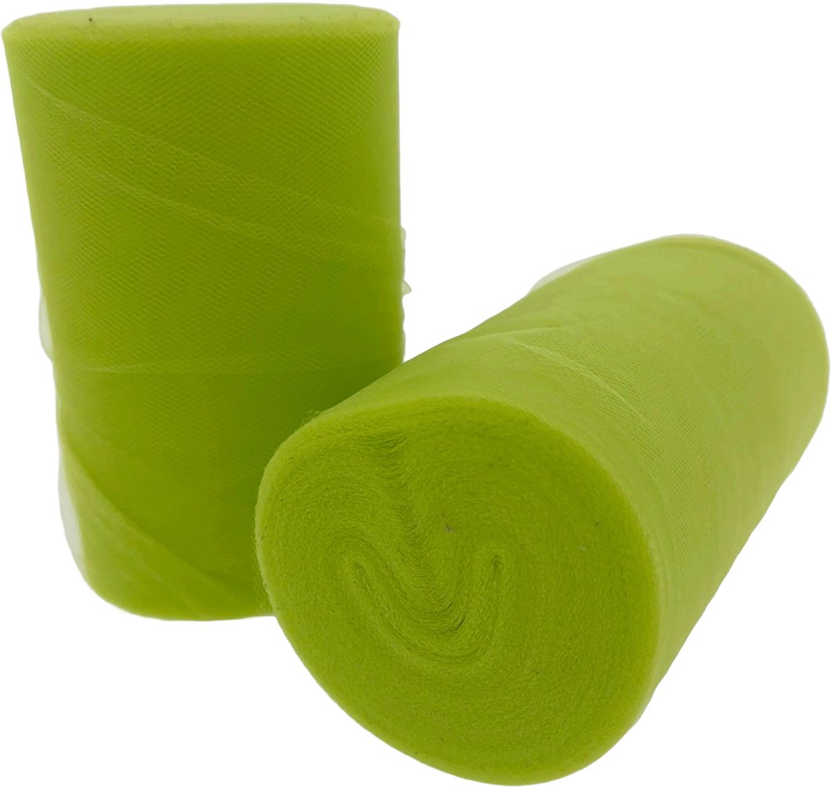 Neon groen tule op rol - 91 meter