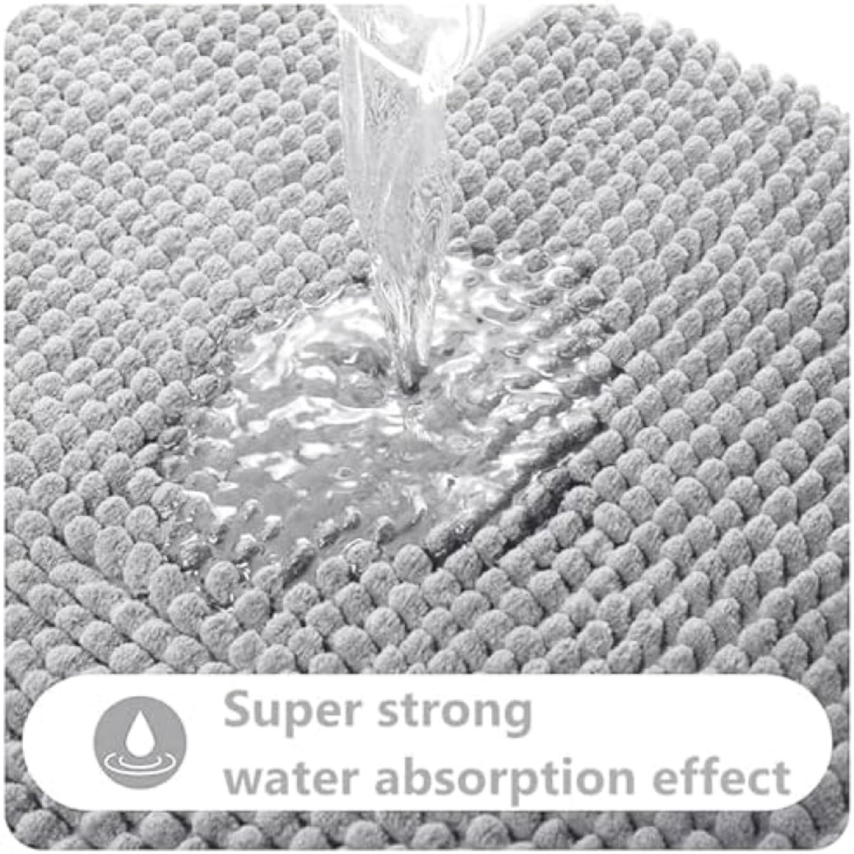 Zachte Chenille Badmat - Antislip en Super Absorberend