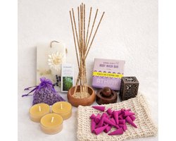 Eco Aromatherapy Self Care Cadeauset – Duurzaam – Ontspanningsset met Lavendel