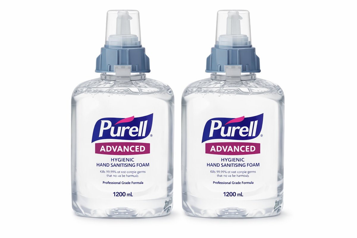 PURELL Advanced Handdesinfectie Foam 2×1200 ml – Hygiënische Hand Sanitiser – Professioneel Gebruik
