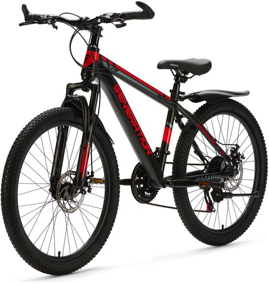 Generation Baturo mountainbike 24 inch - Rood - Spatborden — afbeelding 3