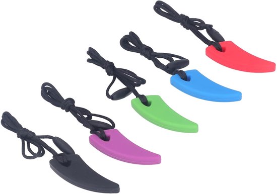 8x Kauwpotloodhoezen Van Voedselveilige Silicone – Sensorisch Hulpmiddel Voor Kinderen Met ADHD, Autisme Of Bijtbehoefte – Verschillende Texturen