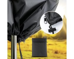 Famanu – Beschermhoes voor parasol - met stang - grote zweefparasol - beschermhoes voor 2 tot 4 m - rond en vierkant - 210D Oxford - weerbestendig - u