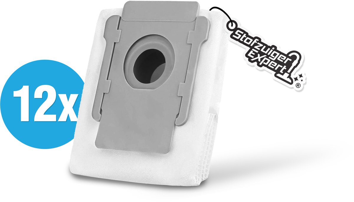 12x Stofzuigerzakken geschikt voor iRobot Roomba i3+ i5+ i6+ i7+ S9+ Combo J9+ Combo j7+ Combo i8+ Robotstofzuiger - 12 stuks