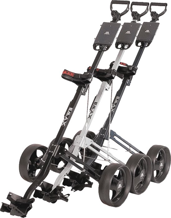 Big Max Basic2 Wiel Golftrolley - Golfkar - Zwart van adidas — afbeelding 2