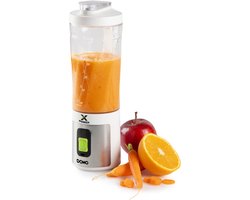 DOMO DO752BL Xpower Blender To Go - Draagbare Blender – Oplaadbaar – 600ml – BPA-vrije Tritan Fles – Wit