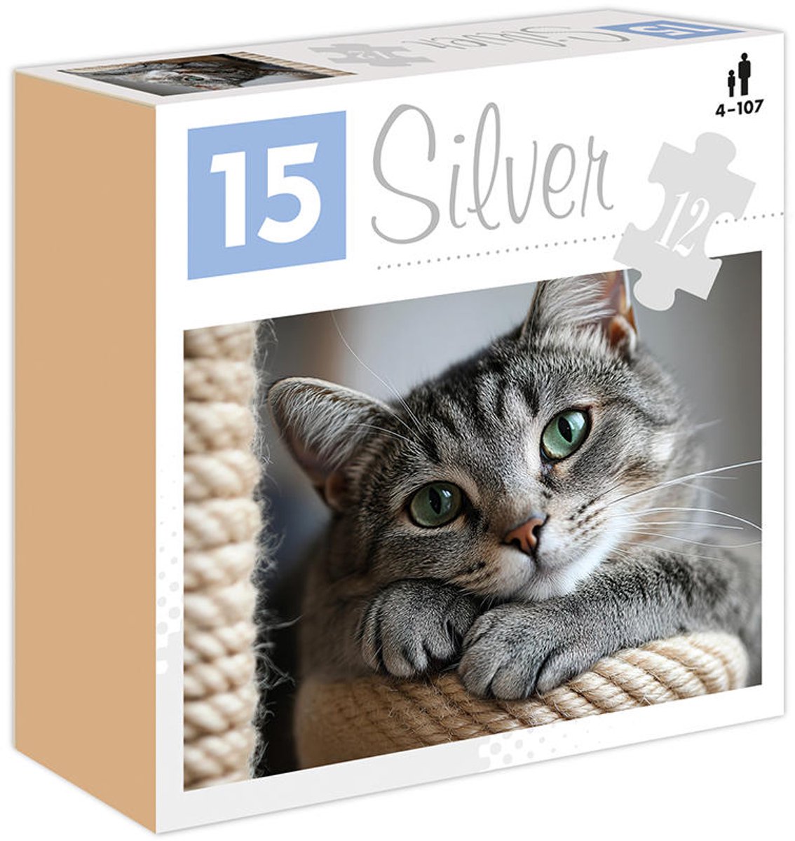 Puzzel 12 EL. ZILVER KOt - Puzzel met 12 elementen