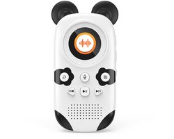 longziming -Kinder MP3 Speler Panda Design – Draagbare MP3-speler – met Bluetooth 5.0 – 64GB MP3 Player met Speaker, FM Radio – Draagbare Muziekspeler voor Kinderen