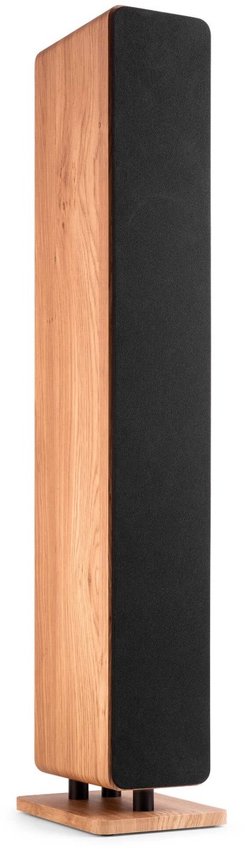 Audizio Arco passieve HiFi speaker - Vloerstaande speaker met 3x 4 inch woofers - 160W - Houtlook