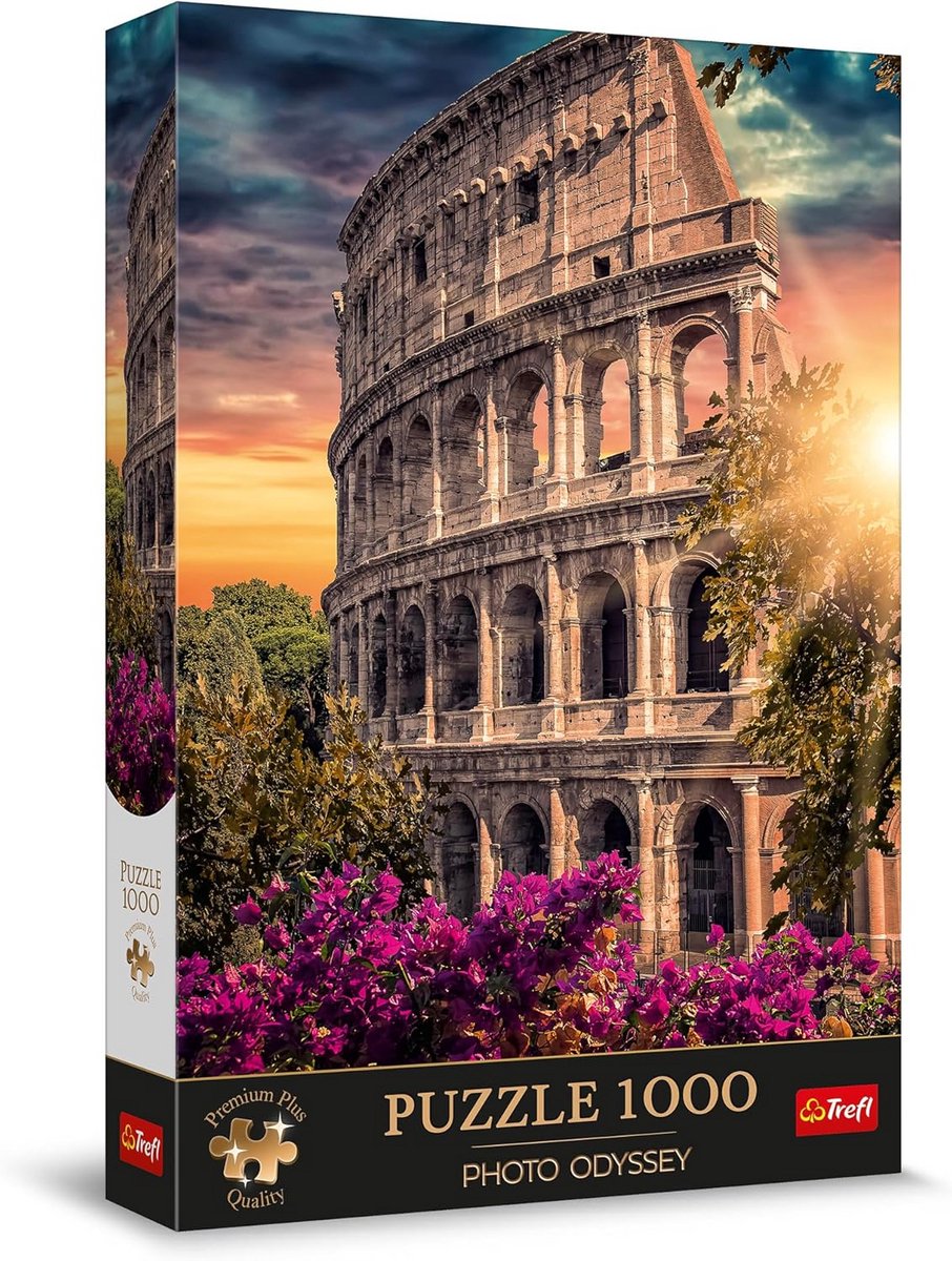 Fotopuzzel 1000 stukjes: Colosseum en Amfitheater Rome - Premium Kwaliteit