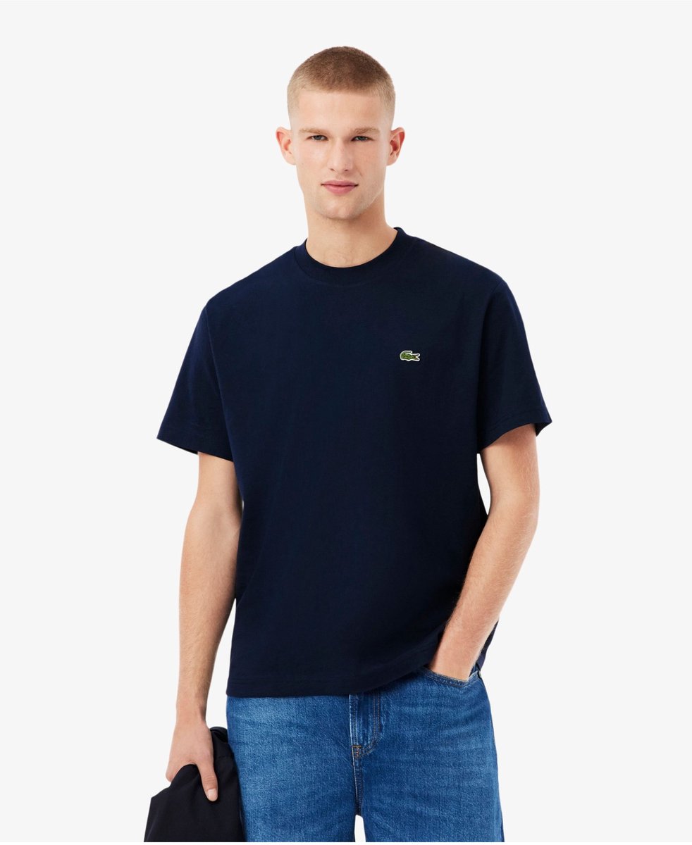 Lacoste T-Shirt Donkerblauw – Heren Casual T-shirts