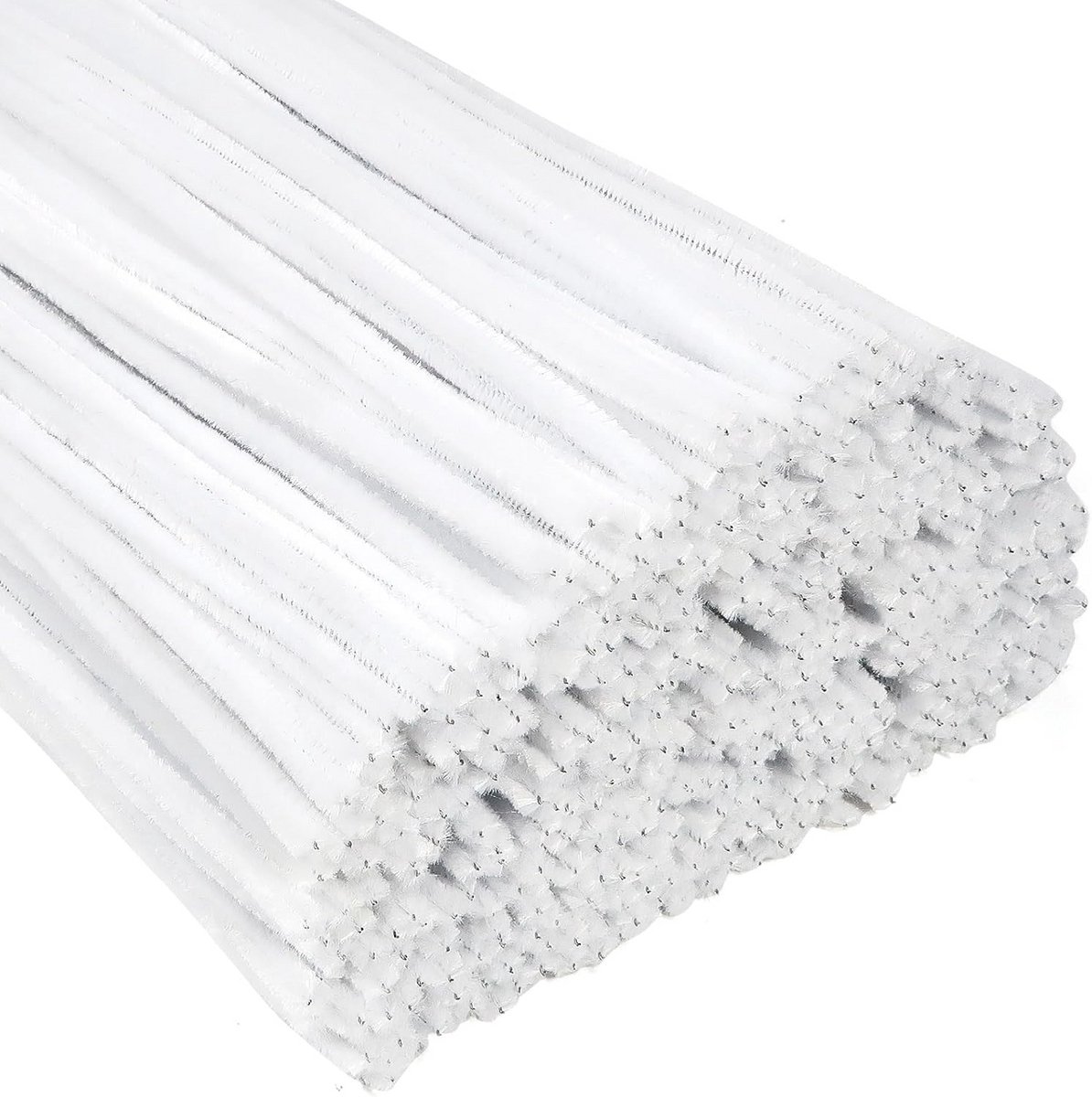 400 Stuks Witte Pijpenragers Knutseldraad 30 cm voor Knutselen en Handwerk