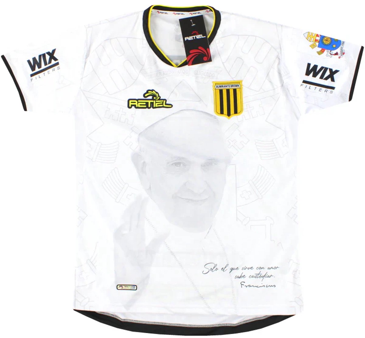 Almirante Brown Special Edition Shirt Paus Franciscus 2025 - Argentinië Voetbalshirt - Almirante Brown - Maat L - Retiel - Globalsoccershop