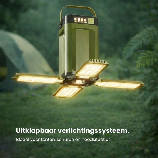 Guardyan® Noodlamp - Noodpakket - Noodlamp bij Stroomuitval - Powerbank - Noodlamp voor Thuis - Lamp - Kampeerlamp - Noodlamp Zonneenergie - IPX4 van Merkloos — afbeelding 4