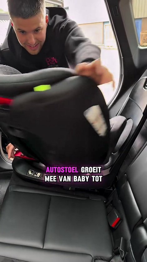 Bebies First Meegroei Autostoel 360º Groep 0/1/2/3 I-Size & Isofix Prestige - Zwart