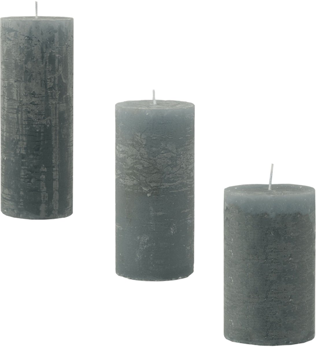 Rustieke Kaarsen Set - kaarsen - kaarsen set - per 3 stuks