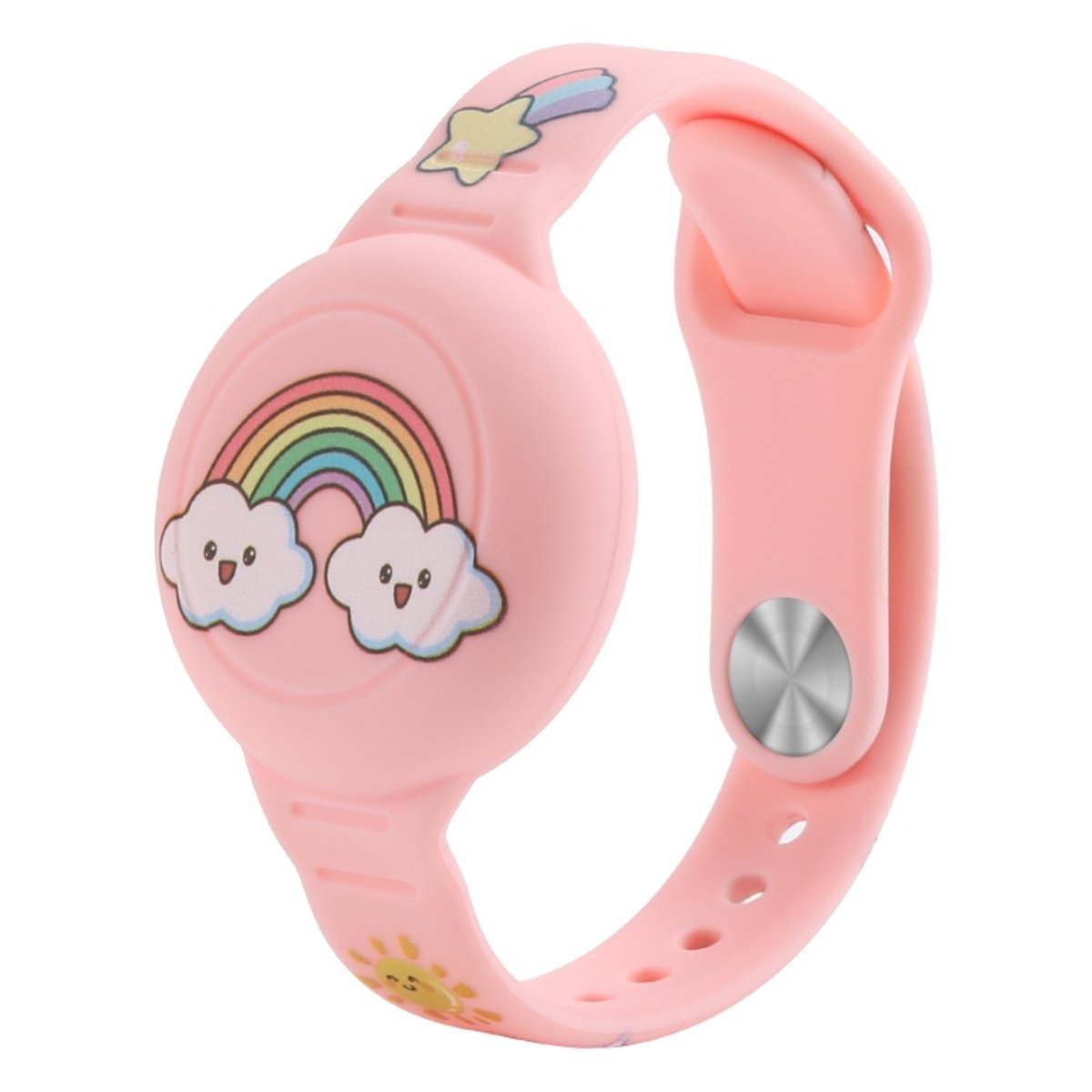 Waterdichte Armband voor Kinderen - houder - Verstelbaar - Siliconen Houder - blauw vis zee - geschikt voor Apple airtag