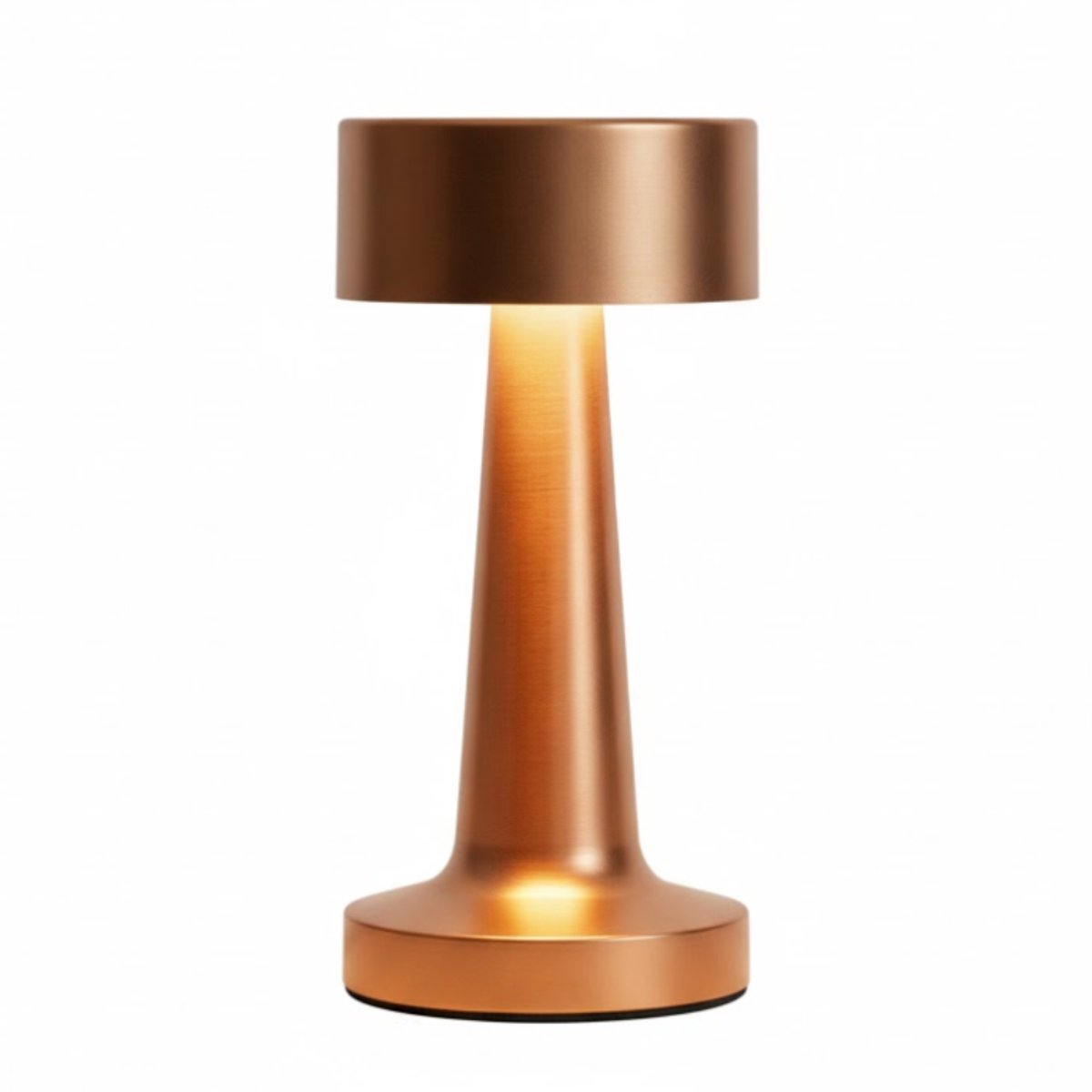 OMNIEXA Tafellamp - Rosé Goud - Dimbaar en Draadloos - Luxe Oplaadbare LED Lamp - Aluminium Design