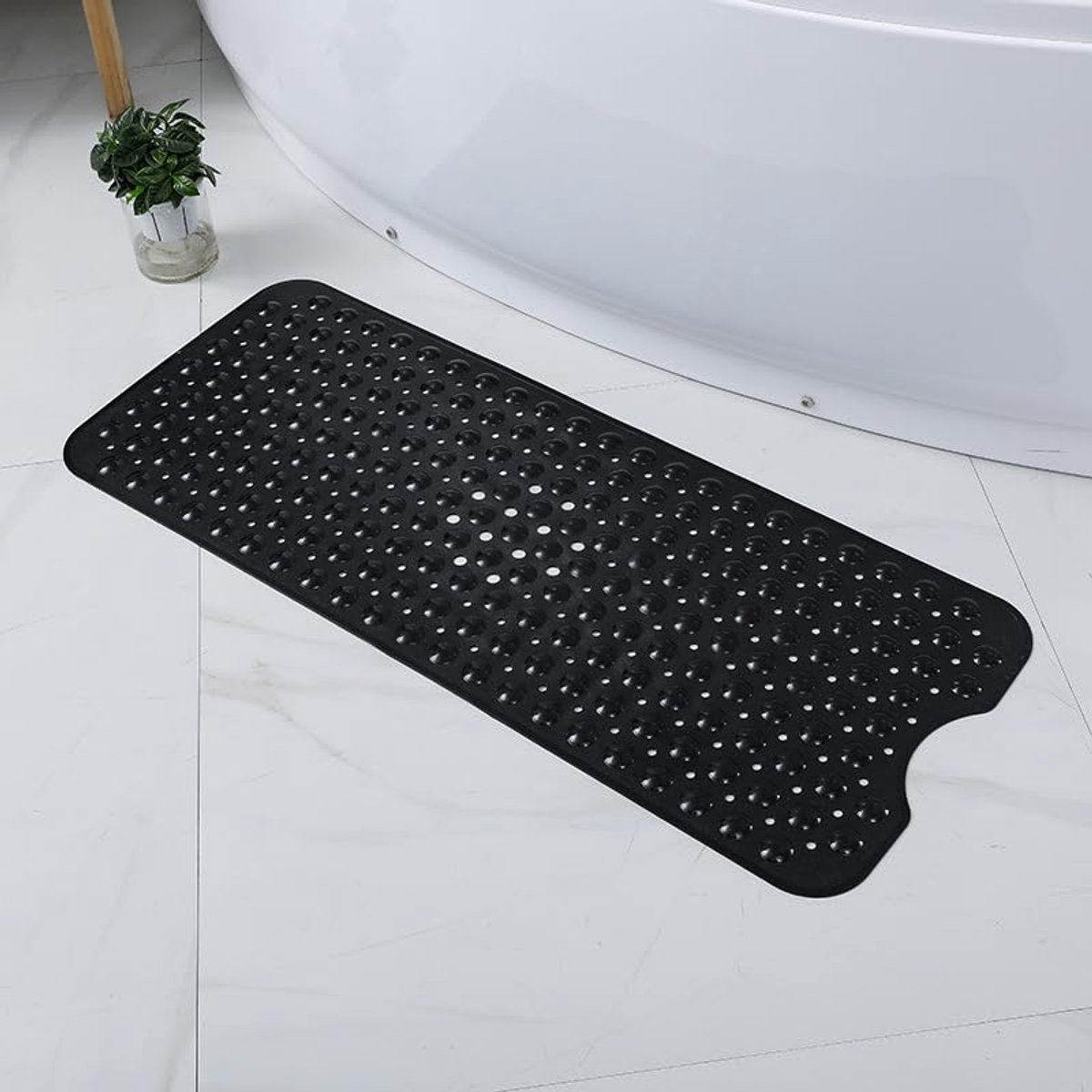 Antislip Badmat 100 x 40 cm met 200 Zuignappen en Afvoergaten - Machinewasbare Douchemat voor Kinderen en Ouderen