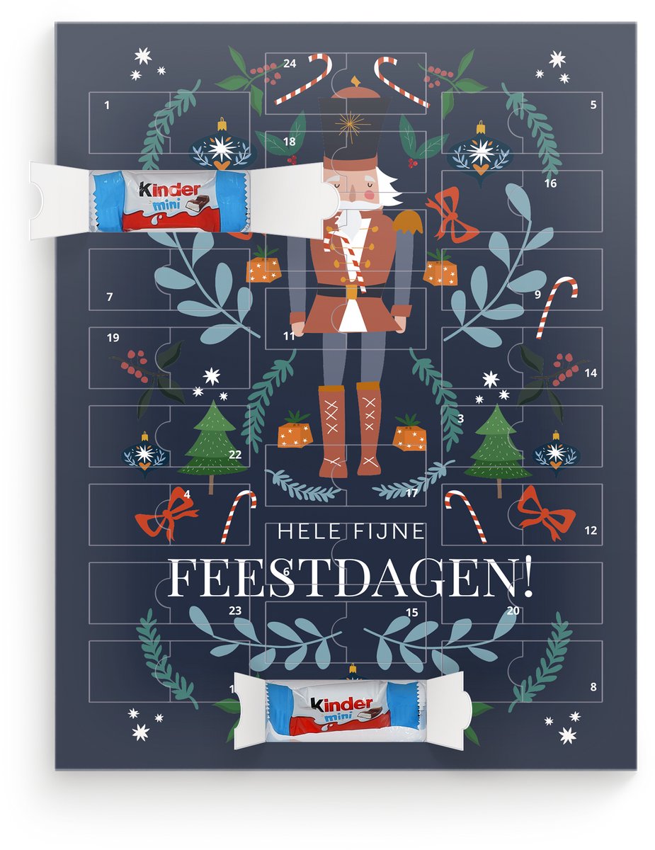 Kinder Adventskalender Chocolade - Adventkalender 2025 - 24 overheerlijke Kinder Bueno Chocolaatjes - Verschillende smaken - Het ultieme kerstcadeau