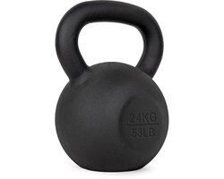 VirtuFit Kettlebell Pro - Kettle Bell - Gietijzer - 24 kg - Zwart - Sport Gewicht - Ergonomische & Brede Handgreep - Geschikt voor CrossFit & Fitness - Conditietraining