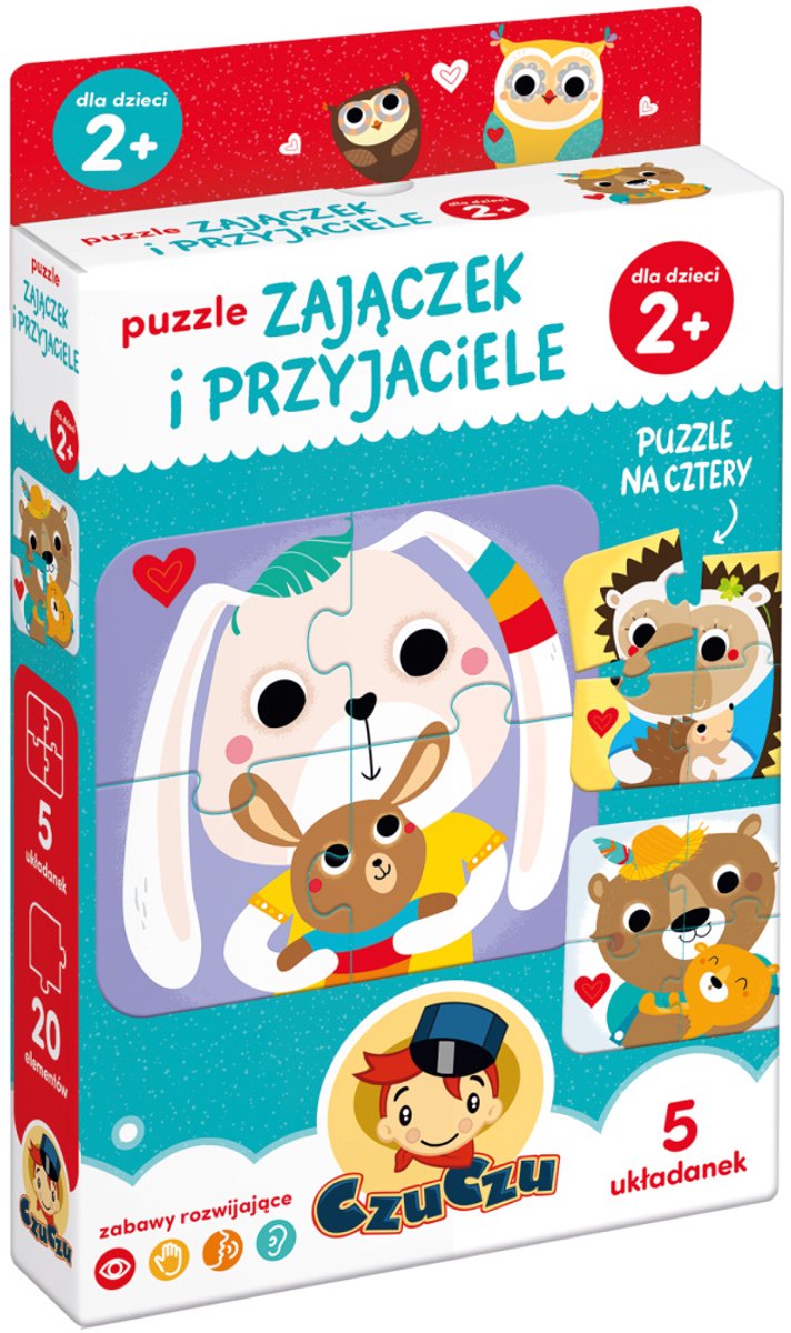 CzuCzu Puzzels: Konijntje & Vriendjes (24m+)