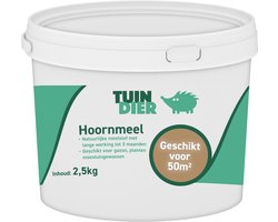 Hoornmeel | Hoorn mest | 100% natuurlijk | In handige bewaaremmer | 2.500 gram | 2,5 kilogram | TUIN-DIER