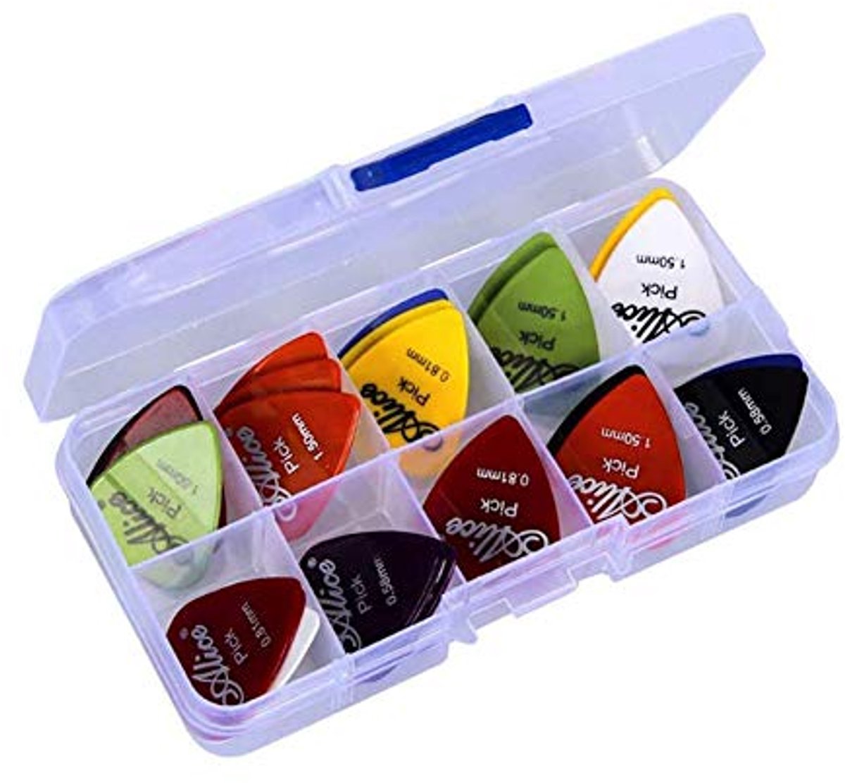 Gitaarplectrums-40Stuks-7Diktes-Multisize-Muziekinstrumenten