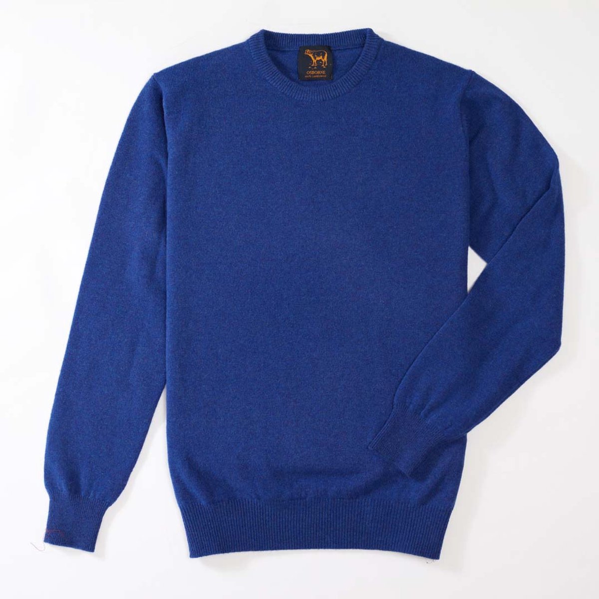 Osborne Knitwear Trui met ronde hals - Sweater heren in Lamswol - Pullover Heren - Persian - 3XL