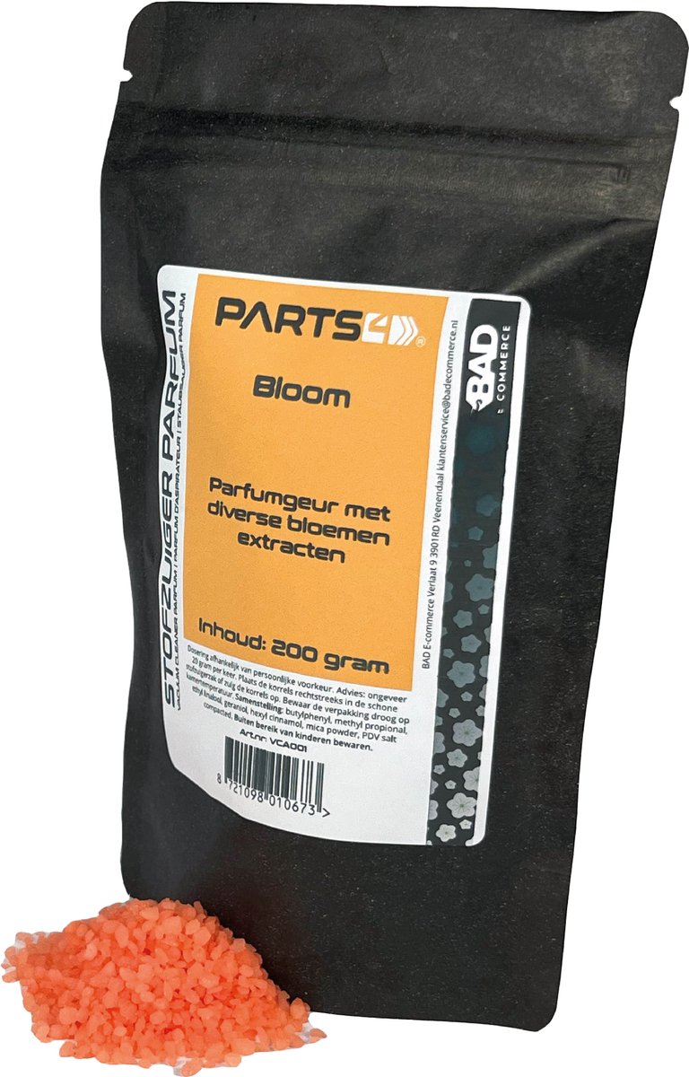 PARTS4® Stofzuiger parfum Bloom | 200 gram in hersluitbaar zakje | Verspreidt een aangename geur tijdens het stofzuigen