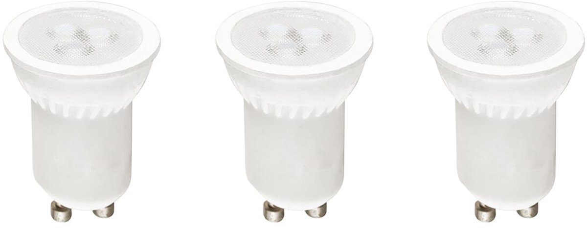 Kobi LED Spot MR11 GU10 4W - 320lm - 3000K - 230V - Voor Kleine Inbouwspots, Meubels of Plafondlampen - 3 stuks