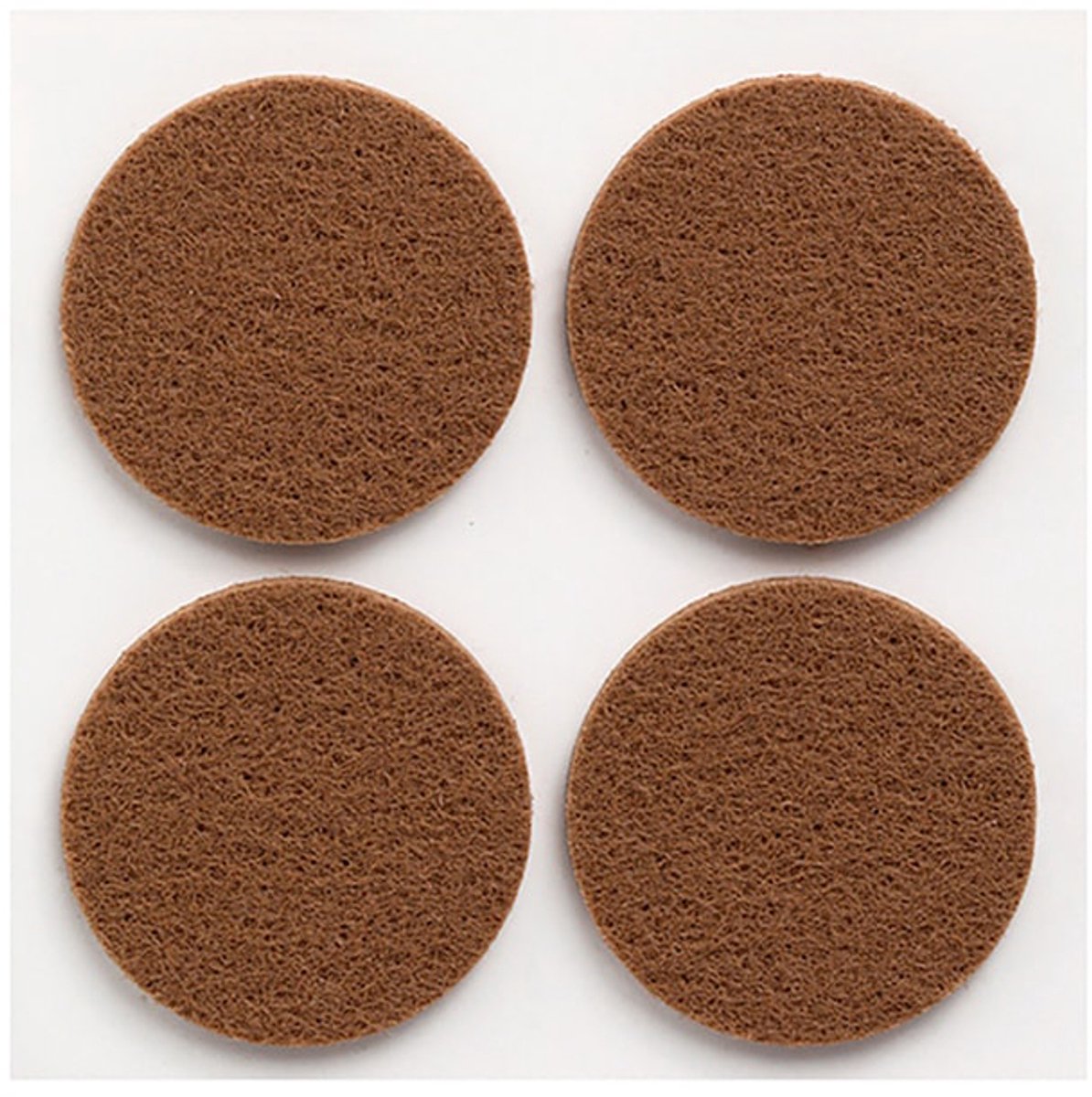 Inofix Zelfklevende Vilt Ø38mm - Rond - Bruin - 4 stuks