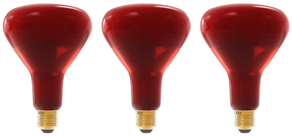 Technik E27 Infraroodlamp Dimbaar 250W - Volledig Infrarood Lamp R125 - 3 stuks