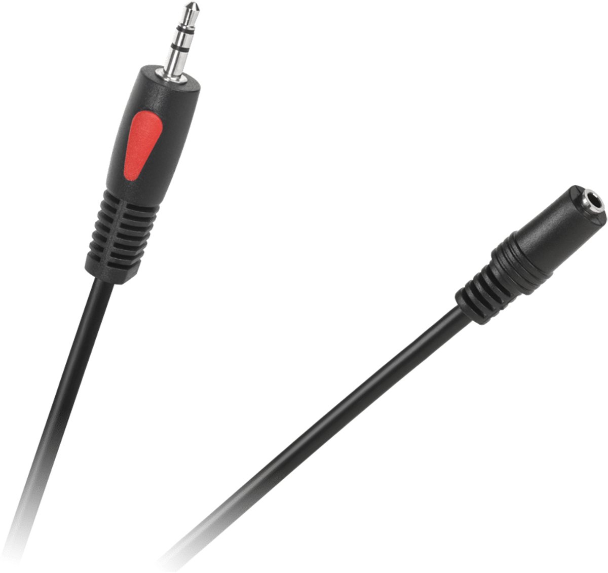 Cabletech Aux Kabel - Audio Kabel - Jack Verlengkabel - 3.5mm Jack (m) naar 3.5mm Jack (v) - 1.8 meter - Zwart
