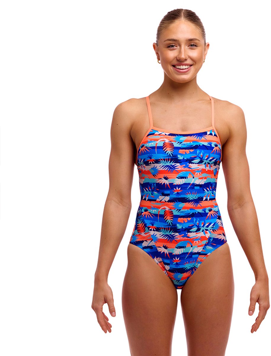 Funkita Single Strap One Piece Zwemkleding Blauw AUS 12 Vrouw