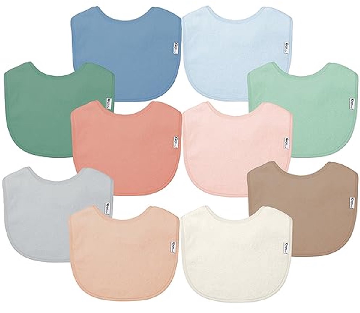 Waterdichte badstof slabben voor baby's (10 stuks)