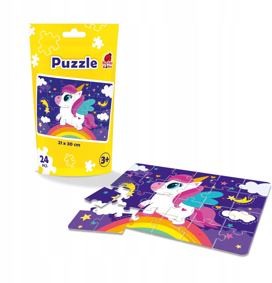 Educatieve Eenhoorn Puzzel voor Kinderen - 24 Stukjes