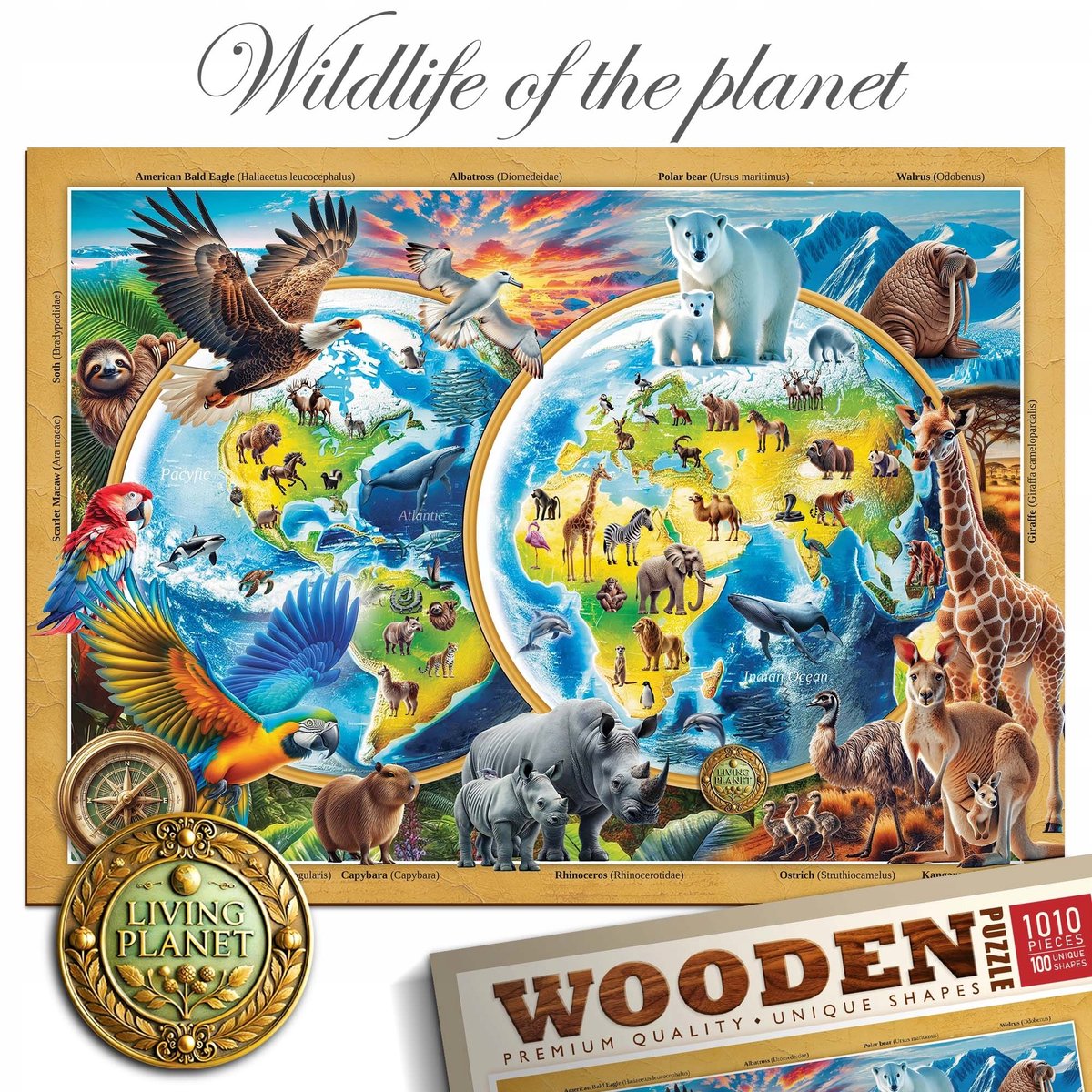 WoodenCity Puzzel Wilde Natuur Planeten 1010 Stukjes
