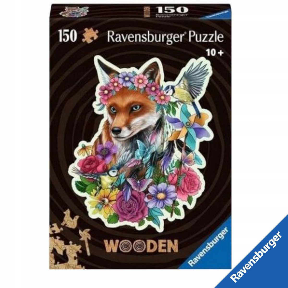 Ravensburger Houten Puzzel 150 Stukken - Vrolijke Vos