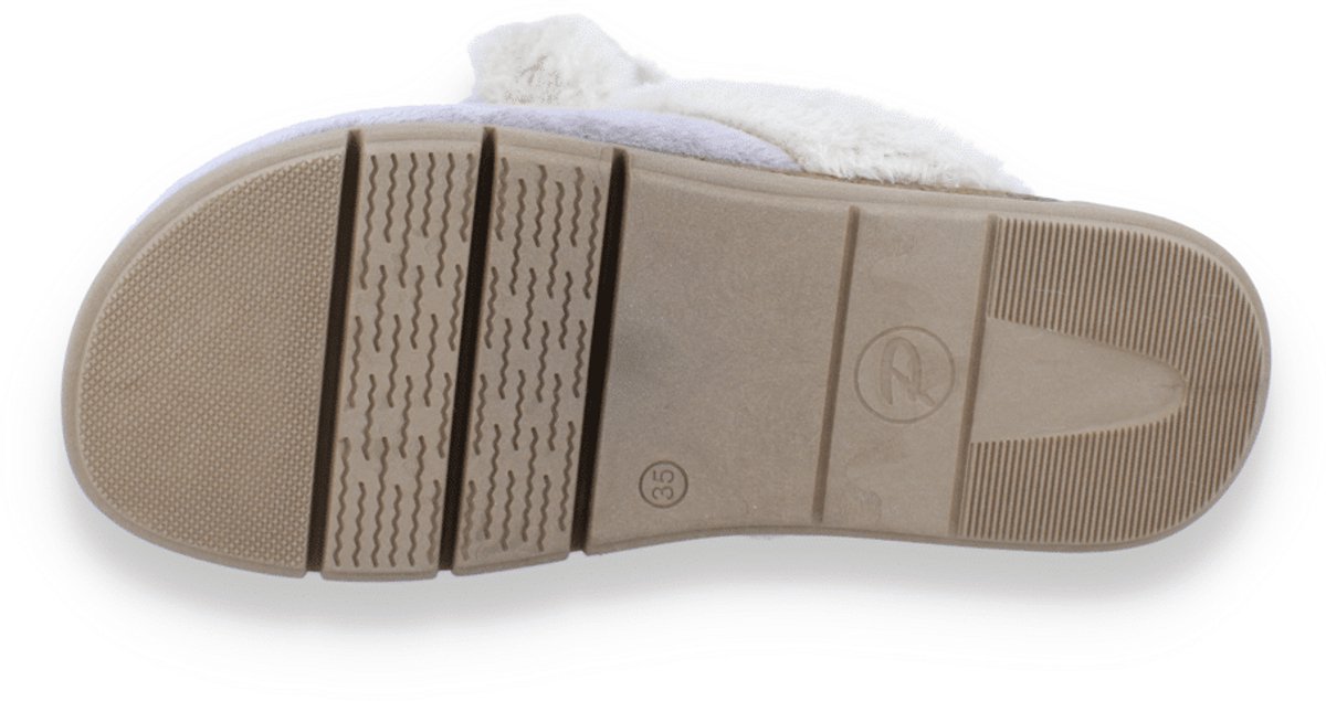 Flexis Dames Pantoffel | Taupe | Maat: 41