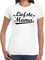 Liefste mama cadeau t-shirt wit dames M