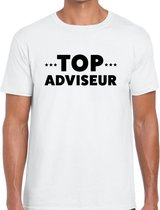Top adviseur beurs/evenementen t-shirt wit heren S