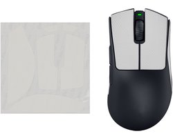 kwmobile gaming muis grip tape geschikt voor Razer DeathAdder V3 Pro muis - Antislip muistape grip - Muis grip tape in wit