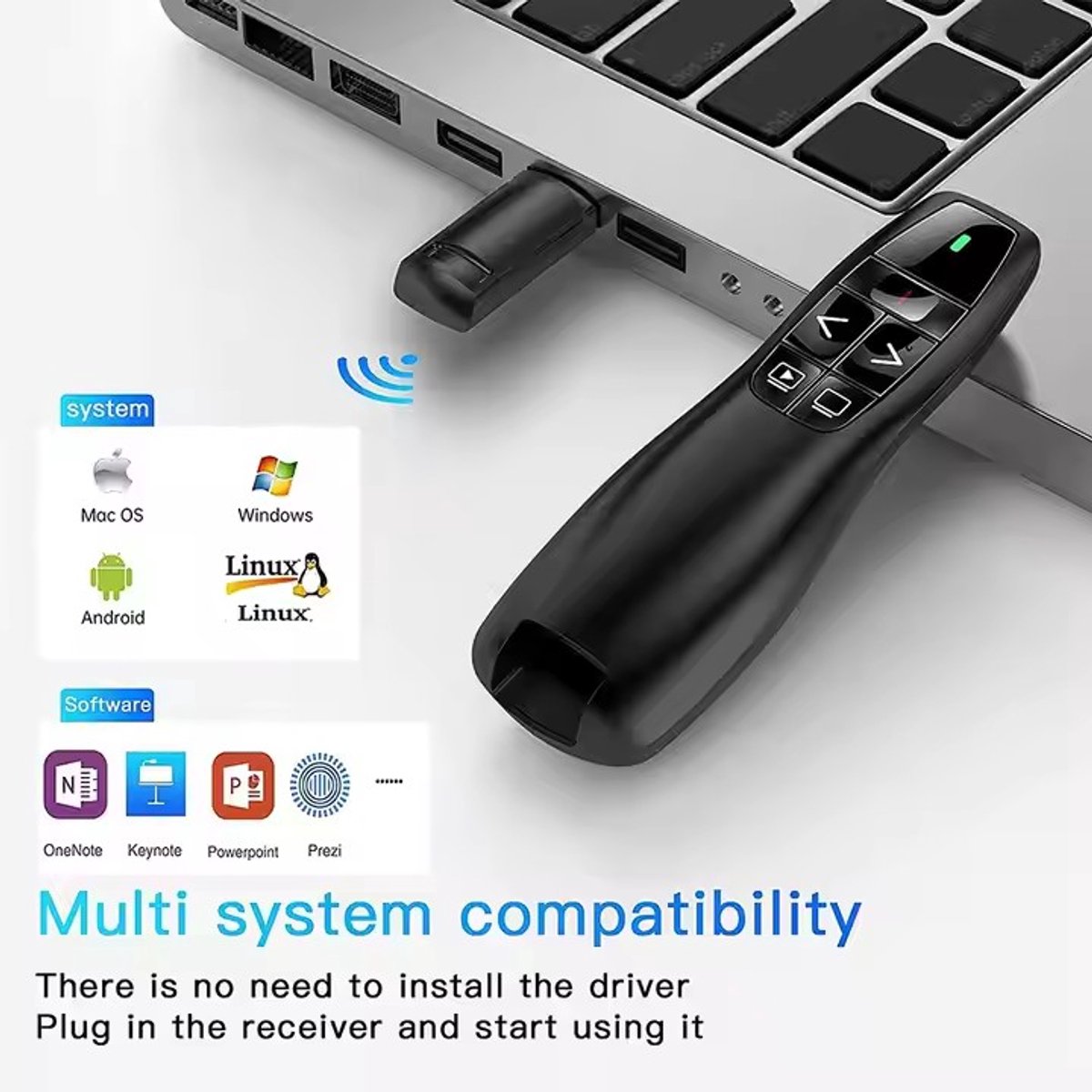 Satechi Aluminium Wireless BT Presenter | Space-Grey
