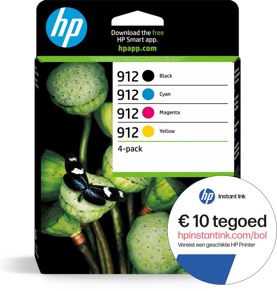 HP 912 - Inktcartridge MultiPack + Instant Ink tegoed