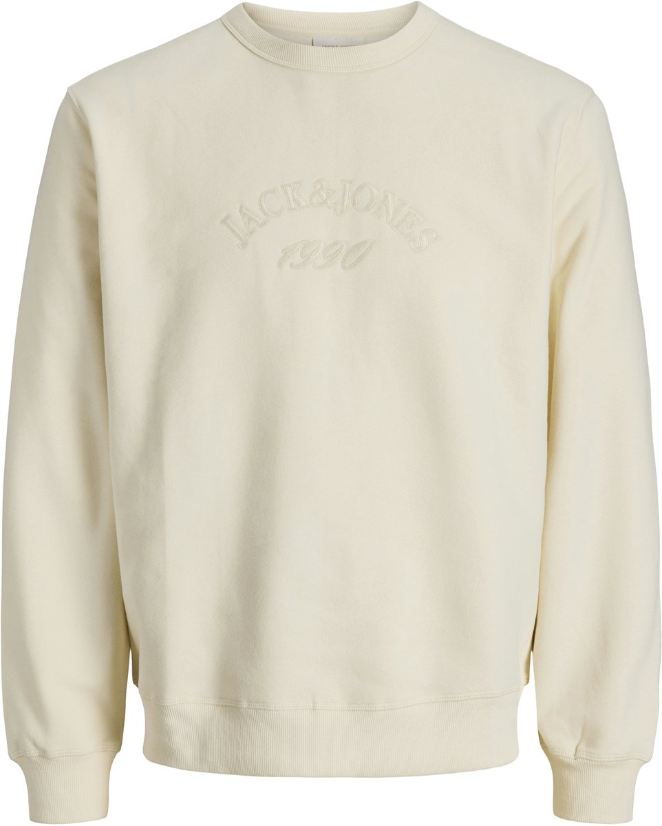 Jack & Jones Trui Jorbleecker Branding Sweat Crew Bf 12286775 Antique White/jj Mannen Maat — afbeelding 3
