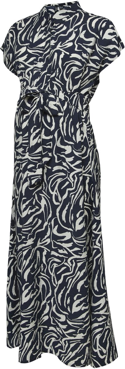 Vero Moda MATERNITY - VMMJOSIE SS LONG TIE DRESS WVN - Dames - Maxi jurken navy blazer